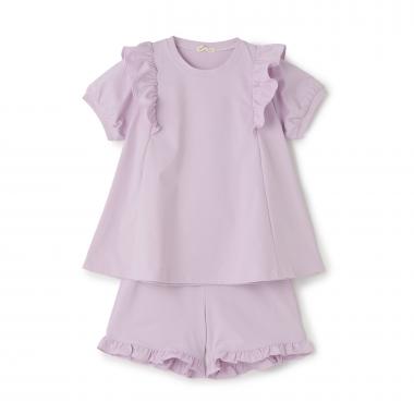 【水陸両用】【街でも海でも】【セットアップ】チュニックＴシャツ・ショートパンツセット【子供服】【キッズ】【女の子】