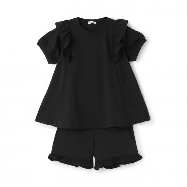 【水陸両用】【街でも海でも】【セットアップ】チュニックＴシャツ・ショートパンツセット【子供服】【キッズ】【女の子】