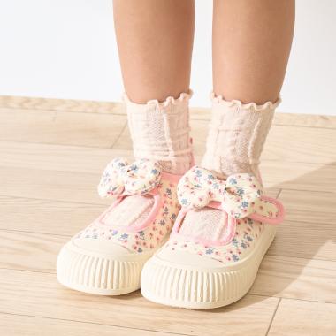 フラワーオープンスニーカー