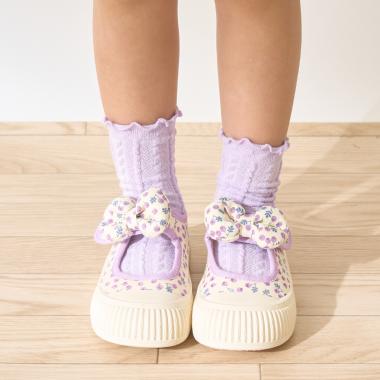 フラワーオープンスニーカー