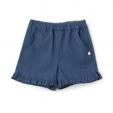 【予約/6月下旬～7月上旬入荷予定】ベーシック裾フリルショートパンツ