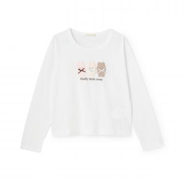 【綿100%】【ムテキT】【防汚/UV/速乾】ぷくぷくプリントとリボンTシャツ