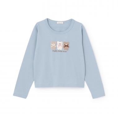【綿100%】【ムテキT】【防汚/UV/速乾】ぷくぷくプリントとリボンTシャツ