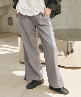 セミワイドタックパンツ