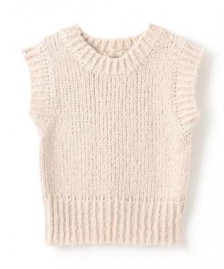 ショートニットベスト