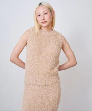 フリンジニットベスト