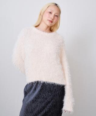 フリンジニットプルオーバー