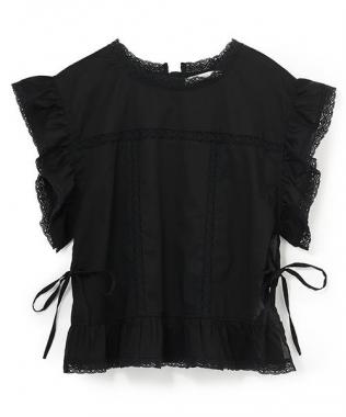 コットンレースブラウス