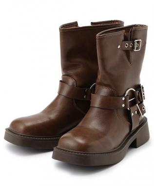 メタルバックルブーツ【韓国ファッション】