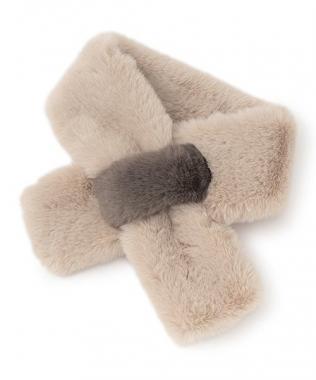 バイカラーティペット【韓国ファッション】