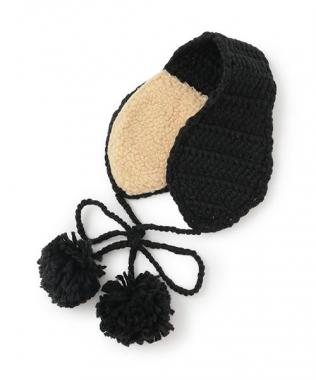 ポンポンクロシェイヤーマフ【韓国ファッション】