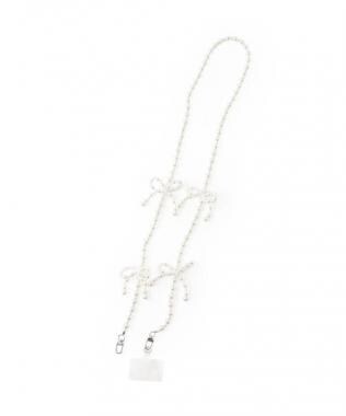 ビーズリボンストラップ【韓国ファッション】