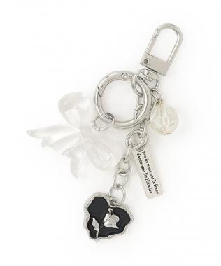 ビーズつき2連チャーム【韓国ファッション】