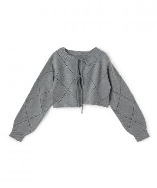 2WAYスパンコールニットカーデ【韓国ファッション】