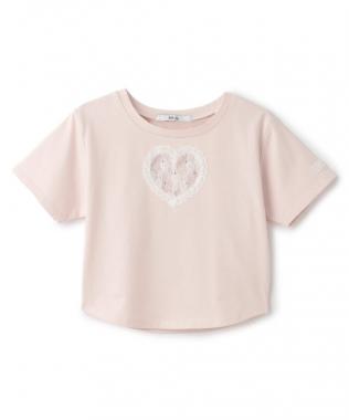 ハートレースクロップドTシャツ