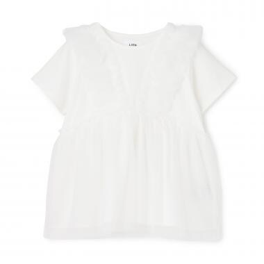 【親子リンク】チュールフリルチュニック