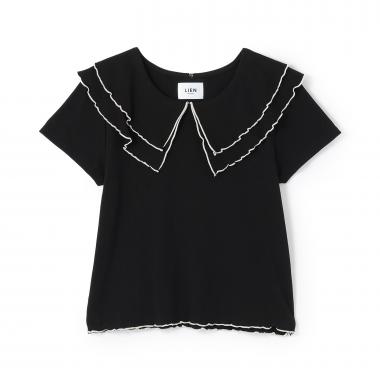 【接触冷感/リンク】メロー衿Tシャツ