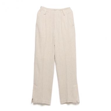 裾スリットパンツ