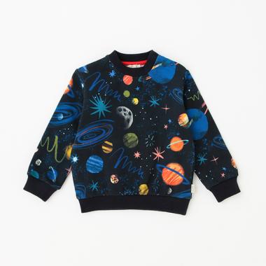 ベビー 宇宙総柄プルオーバー
