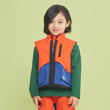 バイカラーアウトドアベスト