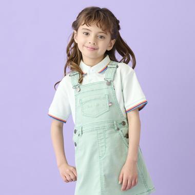 マルチストライプゼブラワッペンポロシャツ