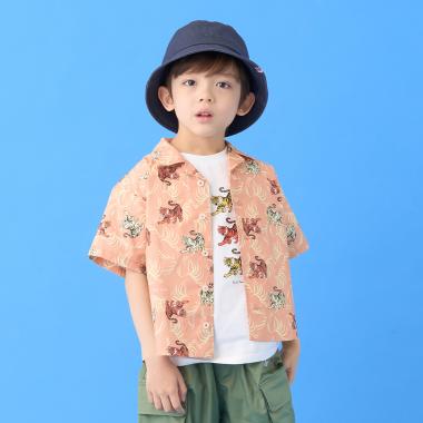 総柄半袖シャツ