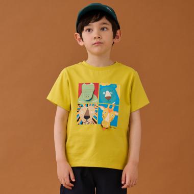 スクエアアニマル半袖Tシャツ