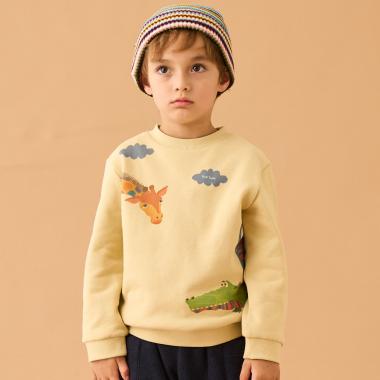 アニマル裏毛プルオーバー