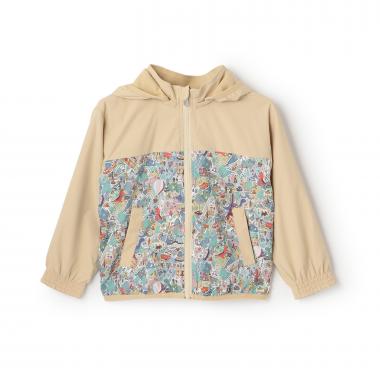 リバーシブルジップパーカ