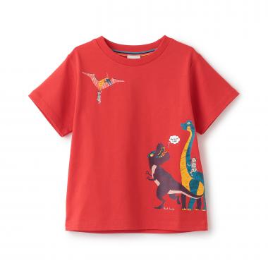 恐竜ゼブラ半袖Tシャツ
