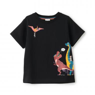 恐竜ゼブラ半袖Tシャツ