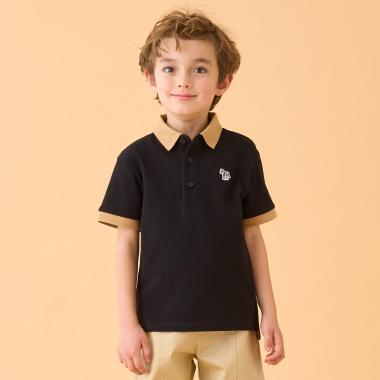 配色衿半袖ポロシャツ