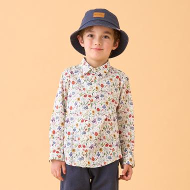 リバティフローラル長袖シャツ