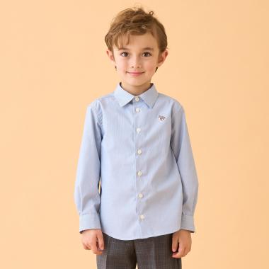 ストライプ長袖シャツ