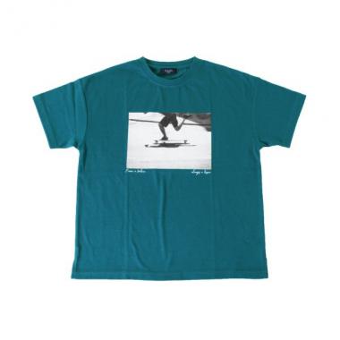 天竺・接触冷感ドロップショルダーBOXフォト半袖Tシャツ