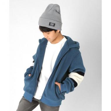 シープボア・ジップアップフードーパーカー