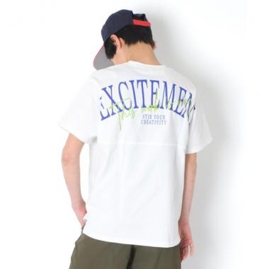 【大人向けサイズあり】天竺・ドルマンスリーブバックプリント半袖Tシャツ
