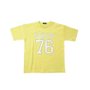 【大人向けサイズあり】スラブ天竺・ドロップショルダーナンバリングフットボール半袖Ｔシャツ