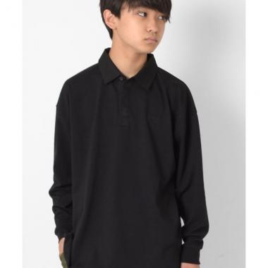 ビッグシルエット・無地ポロシャツ