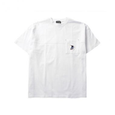 【大人向けサイズあり】ポケット刺繍ビッグ半袖Tシャツ