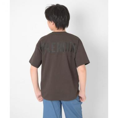 【大人向けサイズあり】【接触冷感】バックロゴプリント半袖Tシャツ