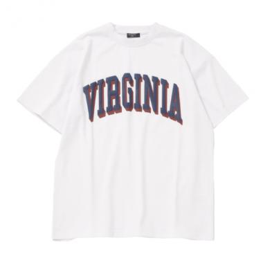 【大人向けサイズあり】【防虫加工】フロントカレッジロゴ発泡プリント半袖Tシャツ