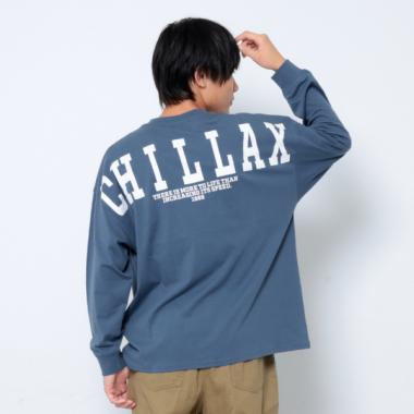 【大人向けサイズあり】【STREET】バックワイドロゴビッグ長袖Tシャツ