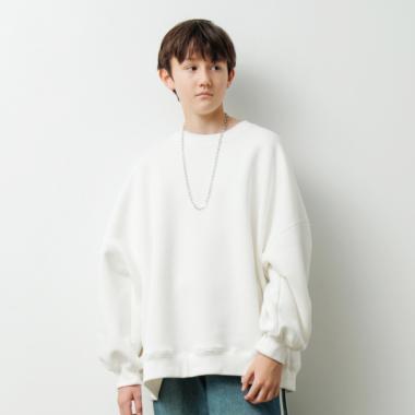 【大人向けサイズあり】【あったか】裏起毛・ネックレス付きトレーナー