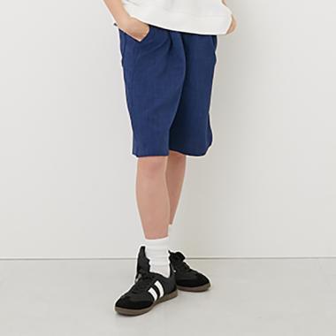 【大人向けサイズあり】パナマ風タックハーフパンツ