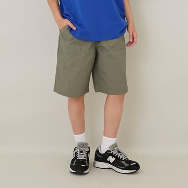 【大人向けサイズあり】【撥水】ナイロンワッシャーベイカーハーフパンツ