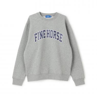 カレッジロゴ フロントプリント 裏毛トレーナー