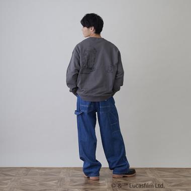 【GLSW.】 STAR WARS  マンダロリアン／裏毛アソートプリントトレーナー