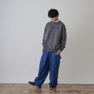 【GLSW.】 STAR WARS  マンダロリアン／裏毛アソートプリントトレーナー