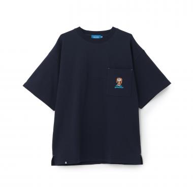 ワンポイント刺しゅうポケット付Tシャツ